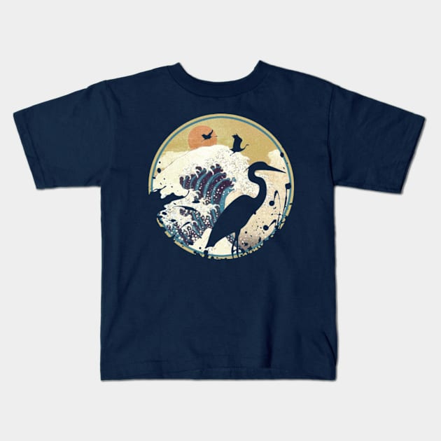 Morning Waves. Kids T-Shirt by Artizan